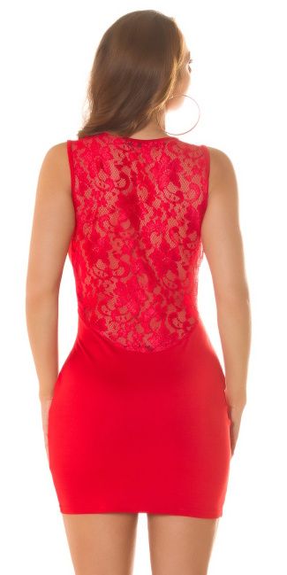 KouCla Party Minidress with lace + back Red